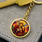 Archangel Michael Necklace or Keychain, Saint Michael Protection Jewelry, Catholic Warrior Angel Pendant Gift