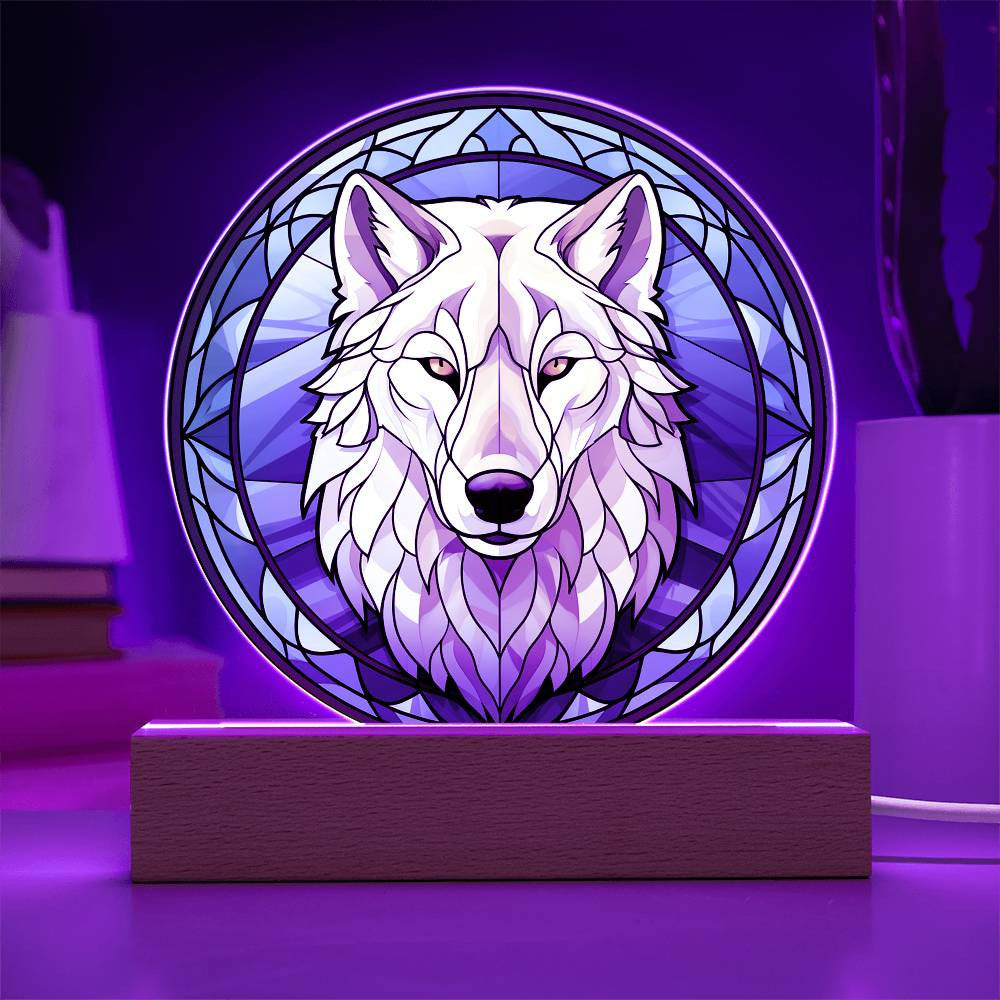 Winter Wolf LED Light Plaque and Ornament