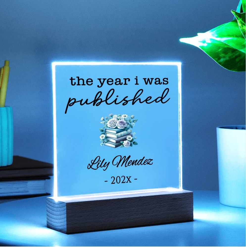 Personalized Author Ornament, The Year I Was Published, Custom Published Author Gift, New Writer Christmas Ornament Keepsake, Bestselling