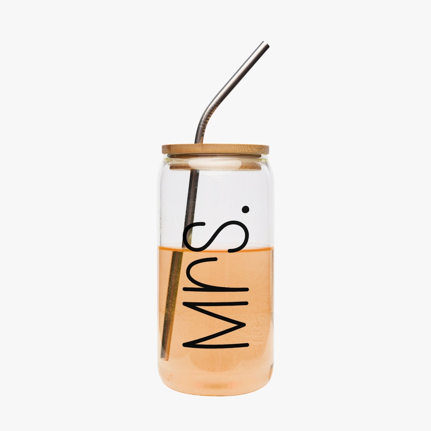 Mrs. Wedding Tumbler with Bamboo Lid