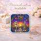 250th Anniversary Necklace or Keychain Stained Glass Style Statue of Liberty Ship NYC Commemorative Limited Edition