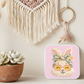 Crochet Bunny Necklace or Keychain, Cute Easter Bunny Jewelry, Amigurumi Rabbit Pendant for Teen Girl, Easter Basket Stuffer Gift