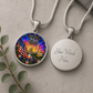 America 250 Years Necklace or Keychain Stained Glass Style USA Commemorative Limited Edition Patriotic Keepsake