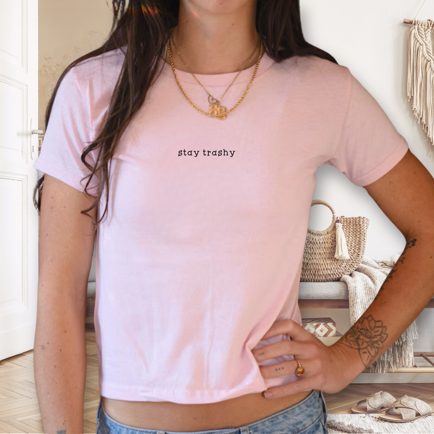 Stay Trashy Baby Tee