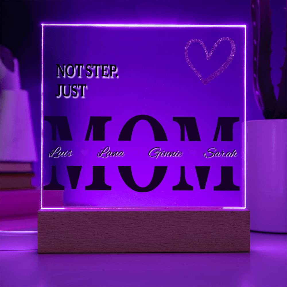 Personalized Just Mom Plaque