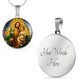 Saint Joseph and Child Jesus Necklace or Keychain, Catholic Patron Saint of Fathers Jewelry, Christian Faith Gift