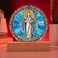 Personalized Virgin Mary Art Plaque