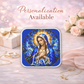 Virgin Mary Necklace or Keychain, Catholic Necklace, Blessed Mother Jewelry, Religious Keepsake Gift