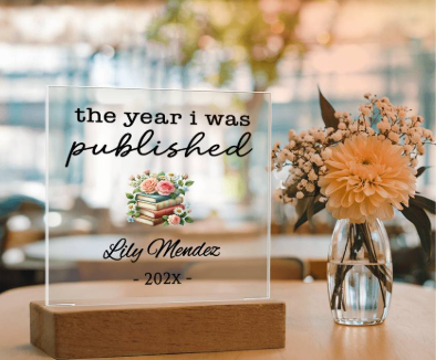 Personalized Author Ornament, The Year I Was Published, Custom Published Author Gift, New Writer Christmas Ornament Keepsake, Bestselling