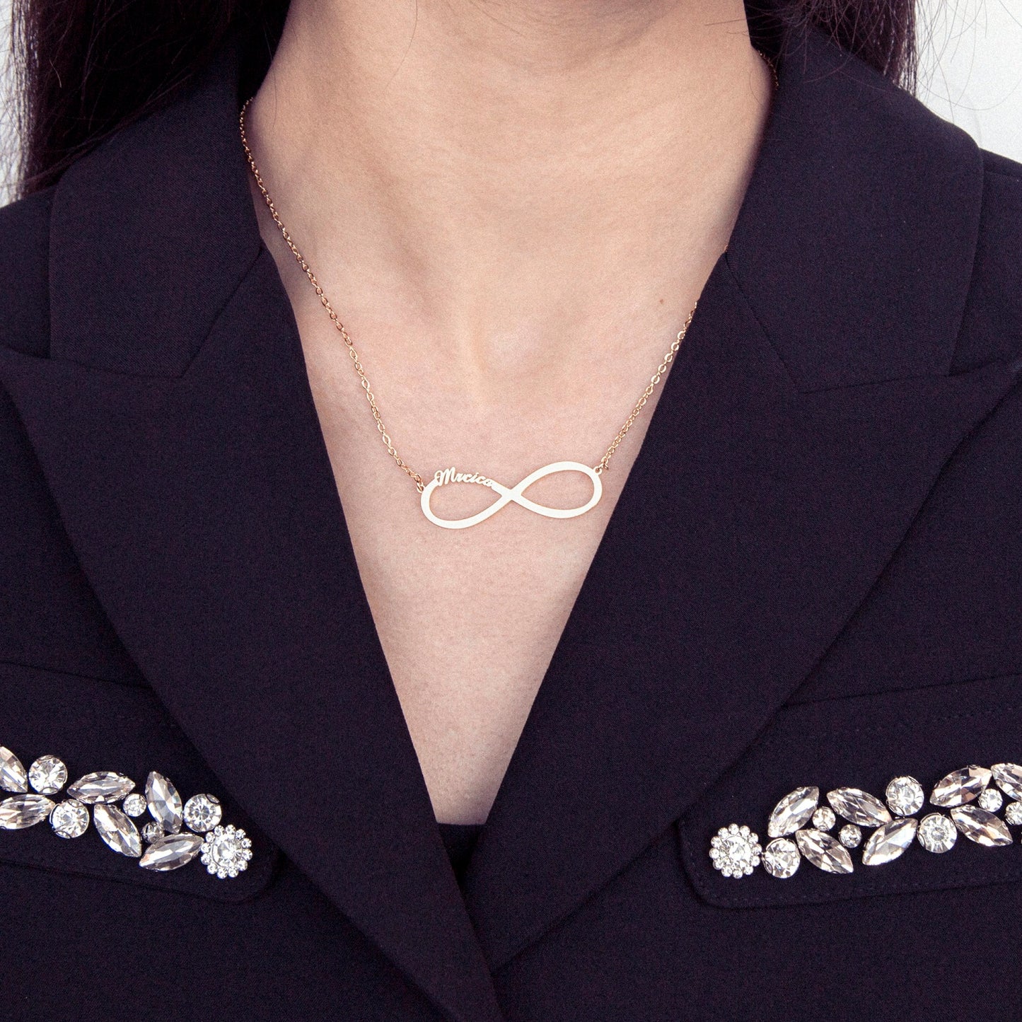 Personalized Infinity Necklace