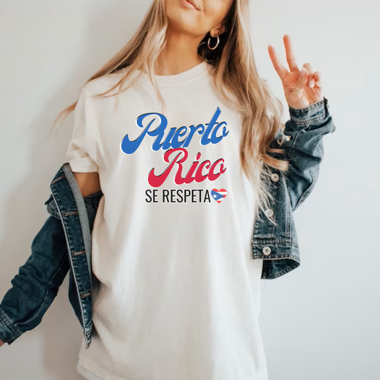 Respect Puerto Rico Camiseta