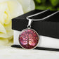 Pink Tree of Life Pendant Necklace