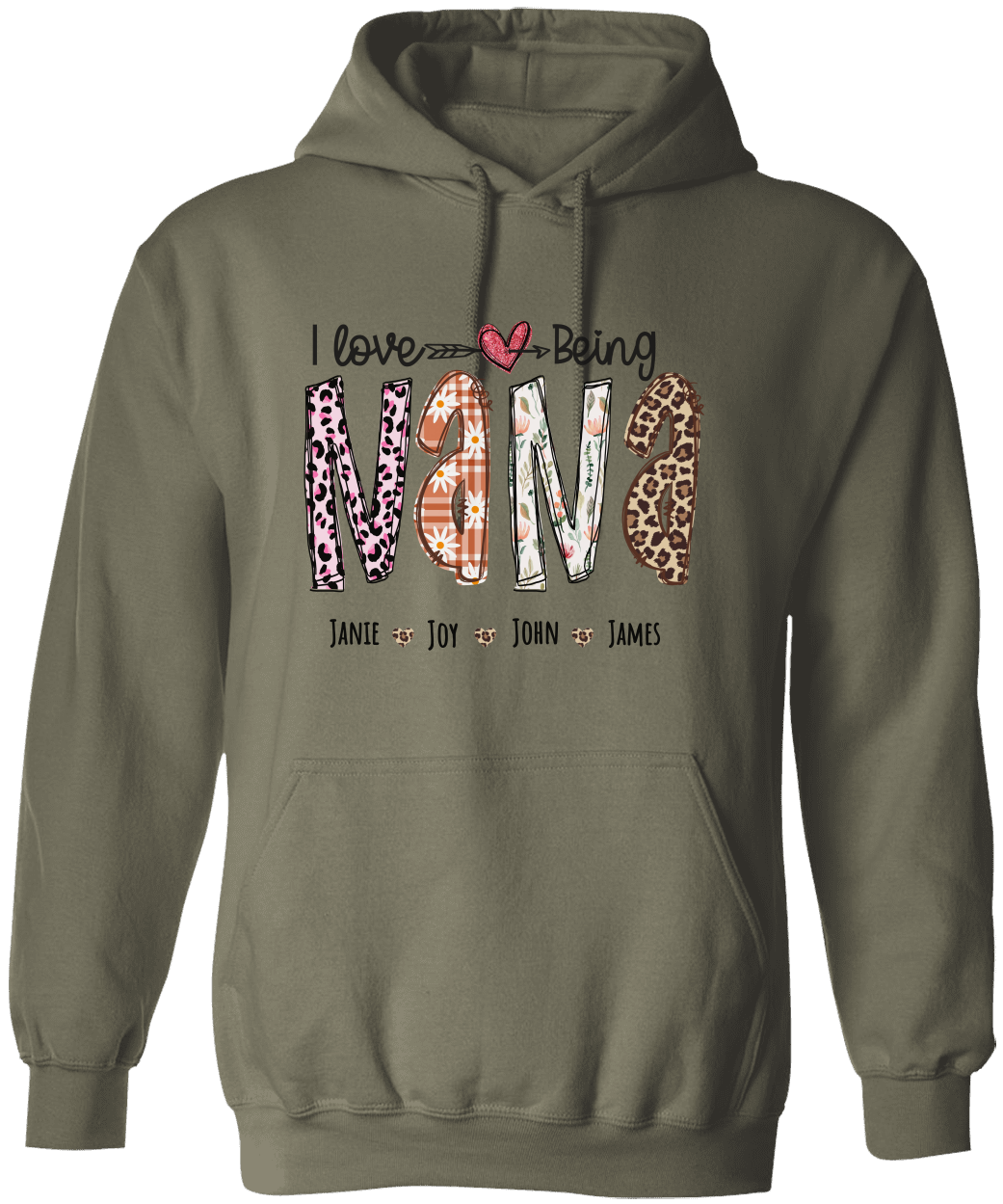 Personalized Love Being Nana Hoodie