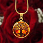 Stained Glass Tree of Life Necklace and Bracelet
