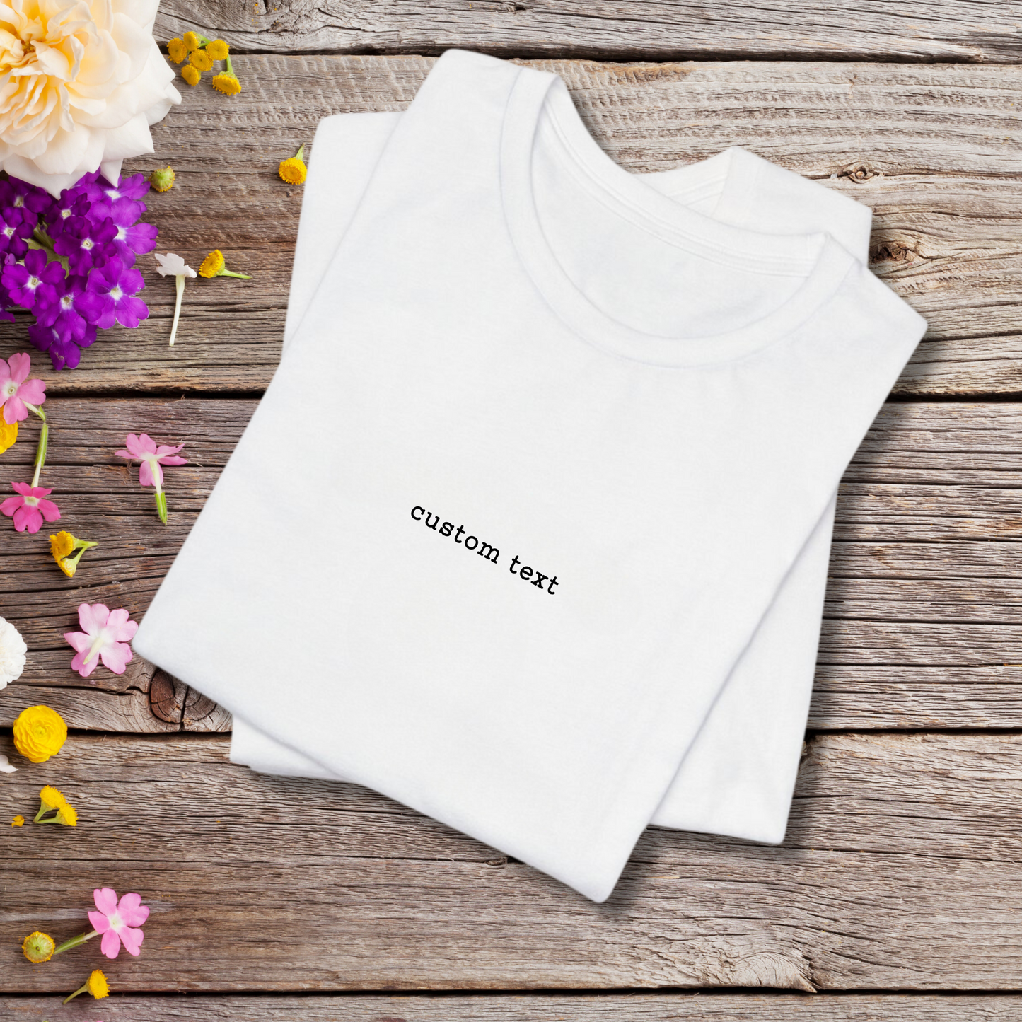 Custom Text Baby Tee