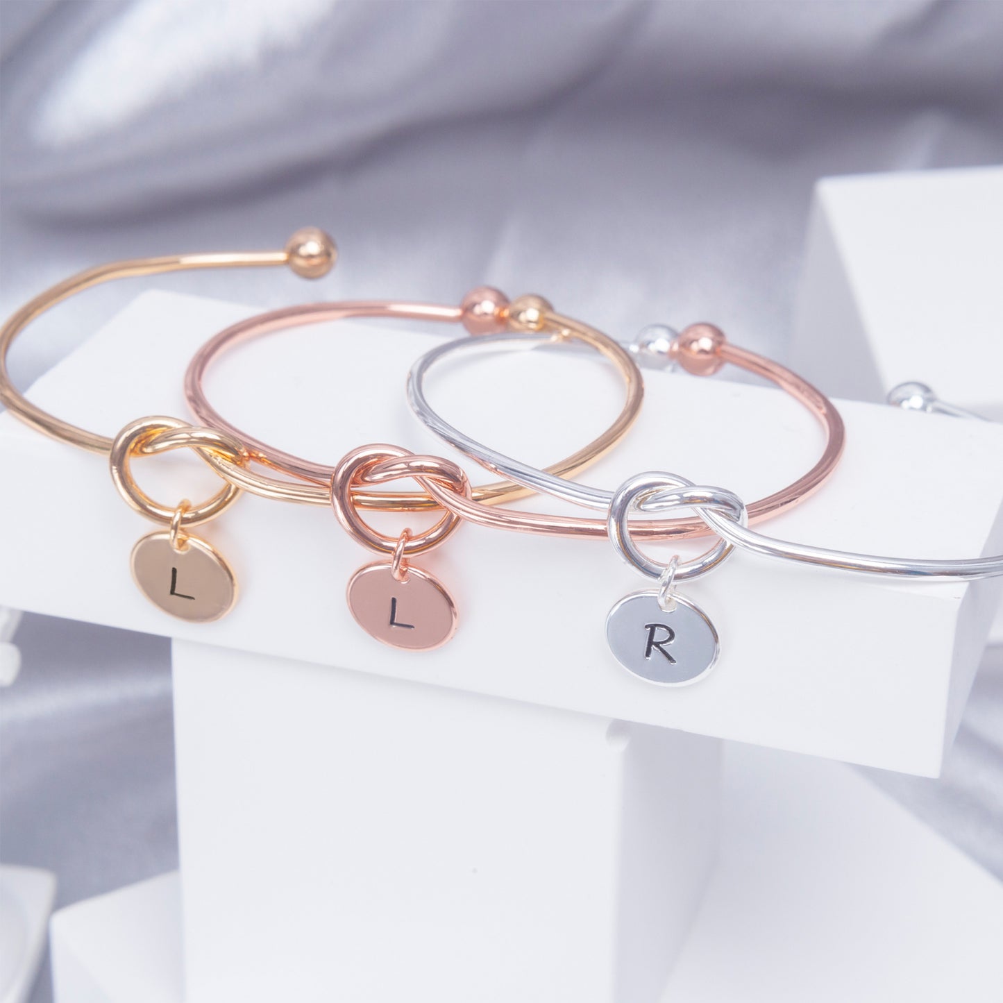 Initial Charm Bangle