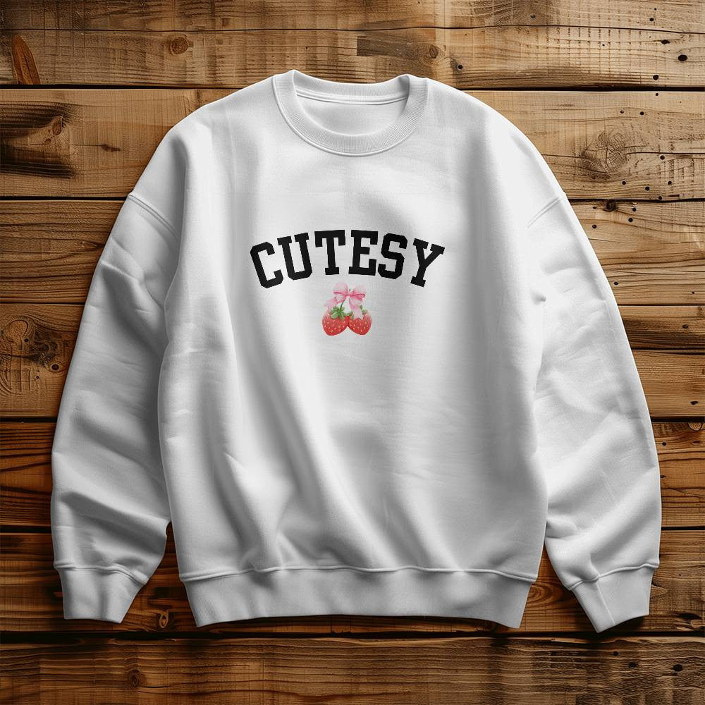 Strawberry Cutesy Demure Sweatshirt