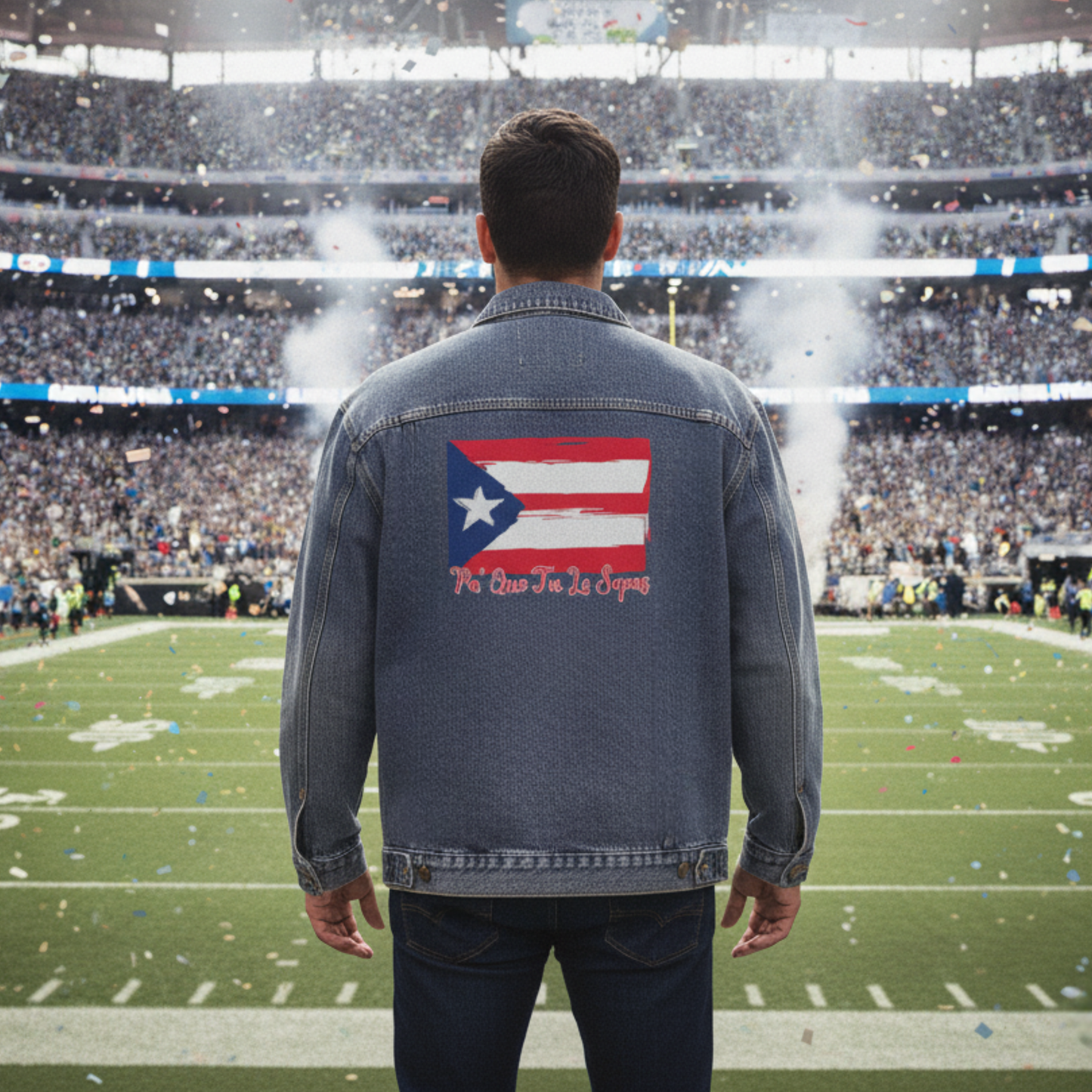 Pa Que Tu Lo Sepas Puerto Rico Flag Unisex Denim Jacket or Tshirt