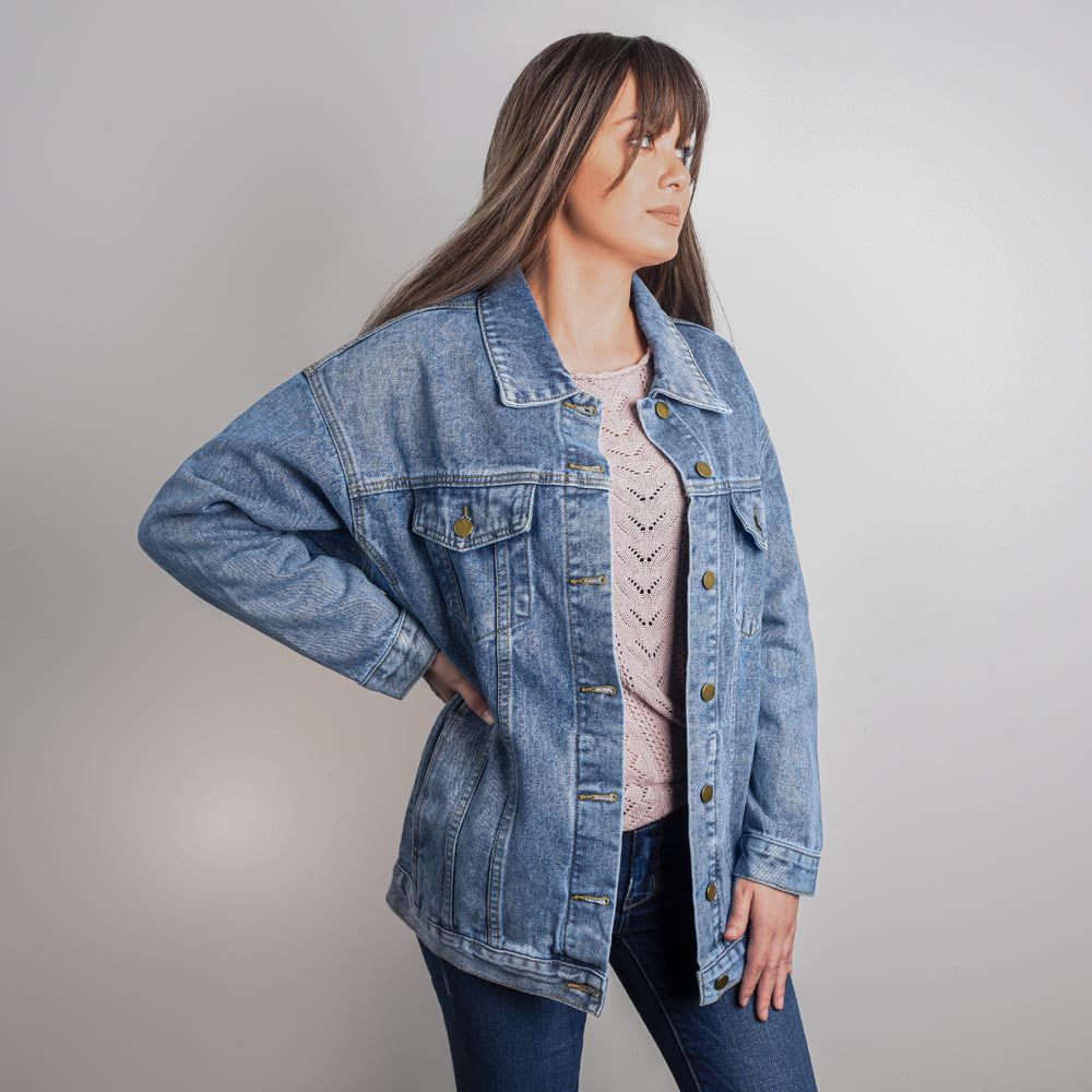 Custom Southwestern Mama Denim Jacket