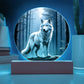 White Wolf Wilderness Plaque and Ornament