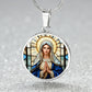 Virgin Mary Necklace or Keychain, Catholic Necklace for Women, Marian Jewelry Gift, Christian Gift for Her, Religious Pendant