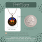 250 Years of Independence Necklace or Keychain Stained Glass Style Independence Hall USA Patriotic Commemorative Limited Edition