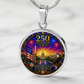 250th Anniversary Necklace or Keychain Stained Glass Style Washington DC Patriotic Commemorative Limited Edition