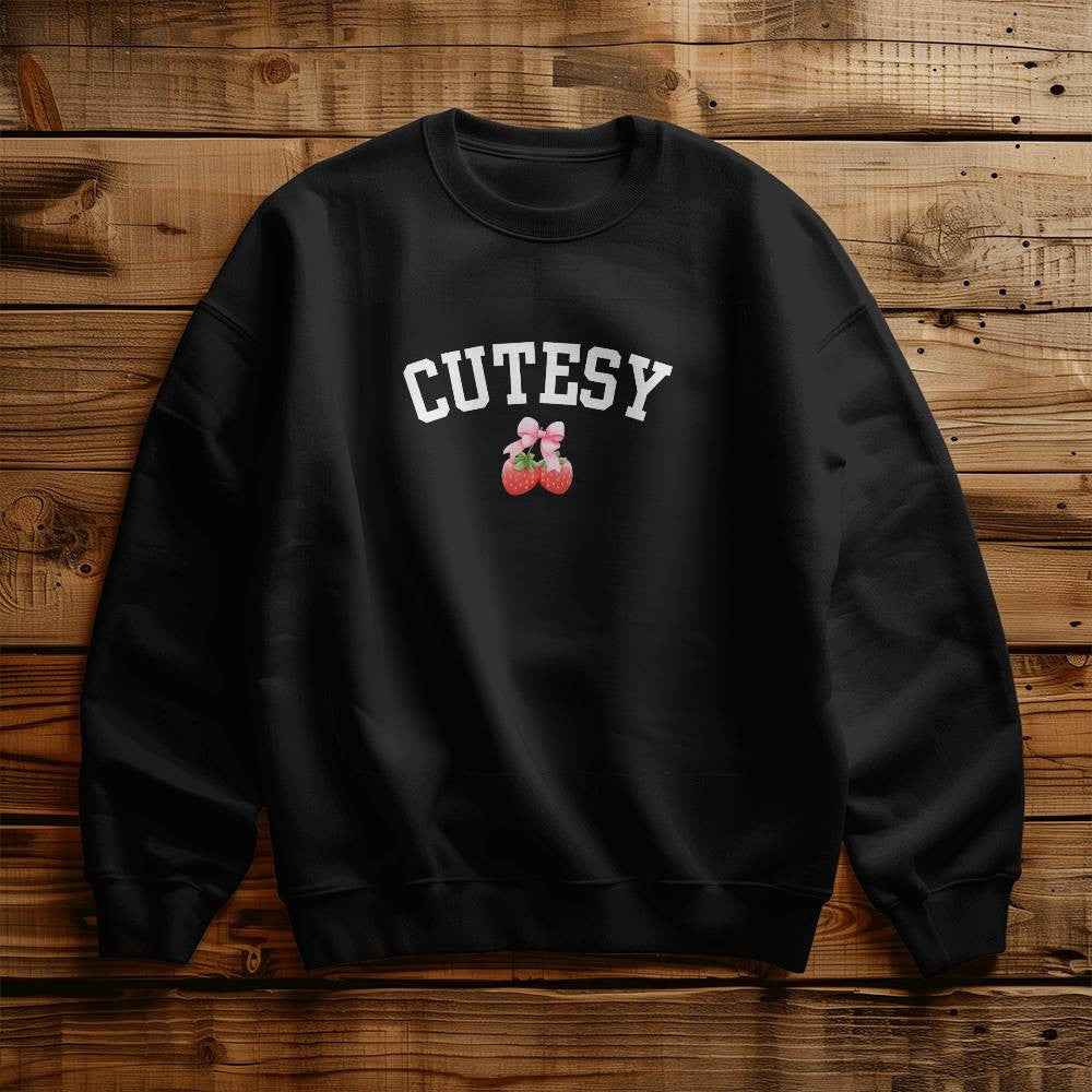 Strawberry Cutesy Demure Sweatshirt