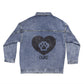 Personalized Custom Paw Love Denim Jacket