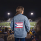 Unisex Puerto Rico Pa' Que Tu Lo Sepas Flag Denim Jacket