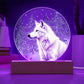 Winter Wolf LED Light Plaque