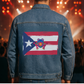 Unisex Puerto Rico Flag Coqui Denim Jacket
