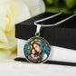 Personalized Virgin Mary & Baby Jesus Necklace