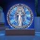 Personalized Virgin Mary Art Plaque