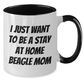 Funny Beagle Dog Mom's Gift for Dad's Stay at Home Morning - Two Tone Mugs - Additional