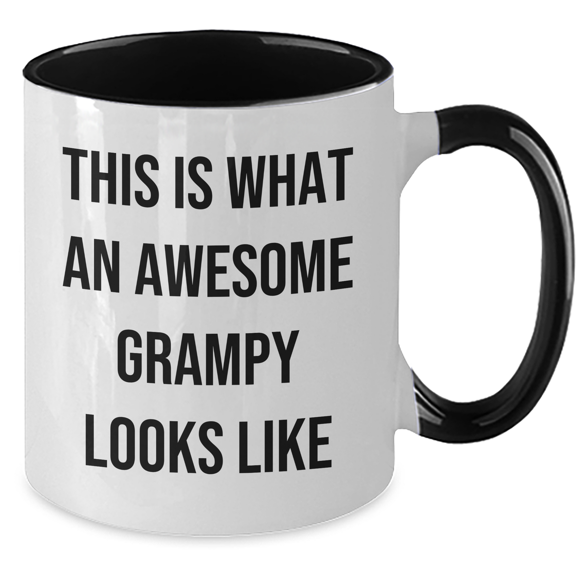 Funny Grampy Two Tone Coffee Mug Gifts from Men to Grampy, Awesome Grampy Looks Like, Graduation Unique Gifts - Additional