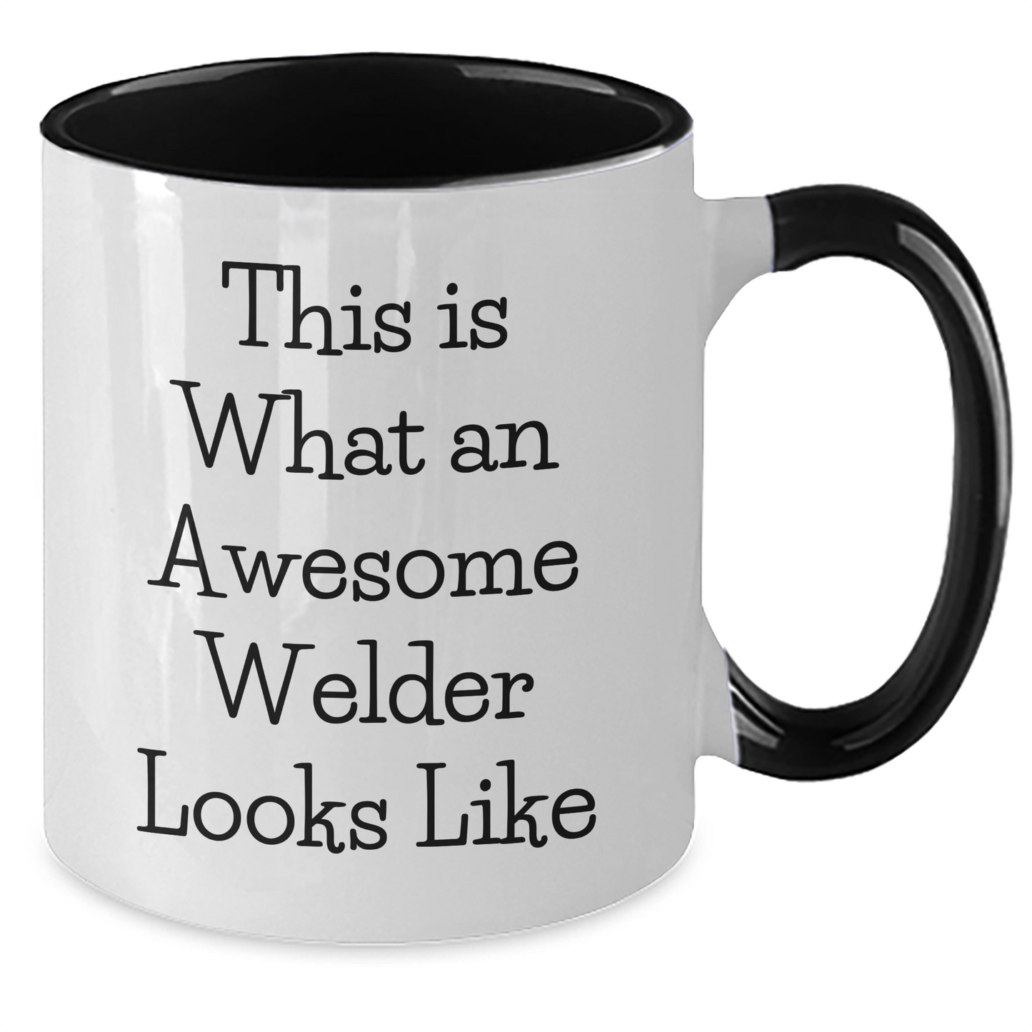 Funny Welder Gifts from Men to Father's Day Awesome Welder Two Tone Coffee Mug, This Is What An Awesome Welder Looks Like Quote, Welder Lover Gifts, Gifts for Welder - Additional