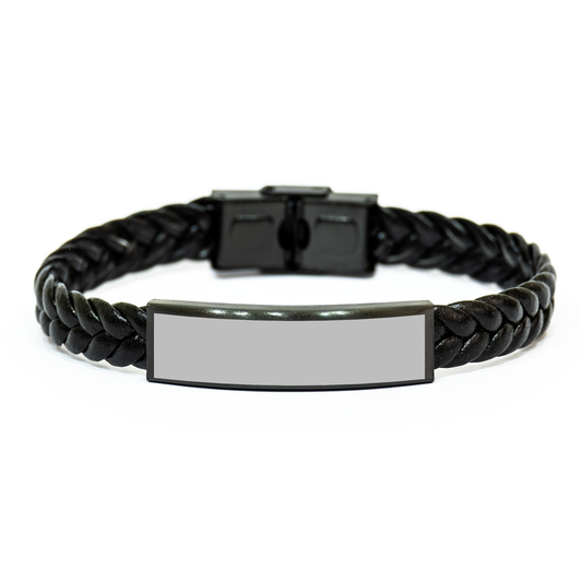 Comedian By Day, Ninja By Night, Funny Interlaced Leather Bracelet Gifts for Men, Women, Friends, Coworkers, Family Graduation Unique Presents - Image 1