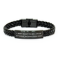 Funny Bichon Frise Dog Dad Gifts - I Just Want To Be A Stay At Home Bichon Frise Dad Interlaced Leather Bracelet for Men, Father's Day Unique Gifts from Dad to Family - Image 1