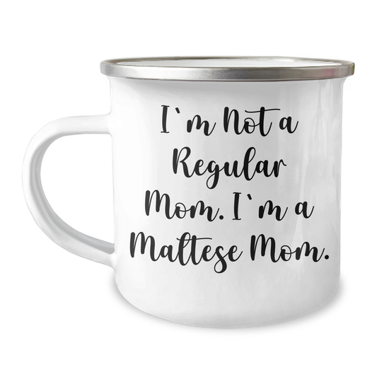 Maltese Mom's Funny Graduation Gift, Gifts from Family to Maltese Dog Lovers, Camping Mug for Friends, Unique Gifts for Maltese Dog Parents - Image 1