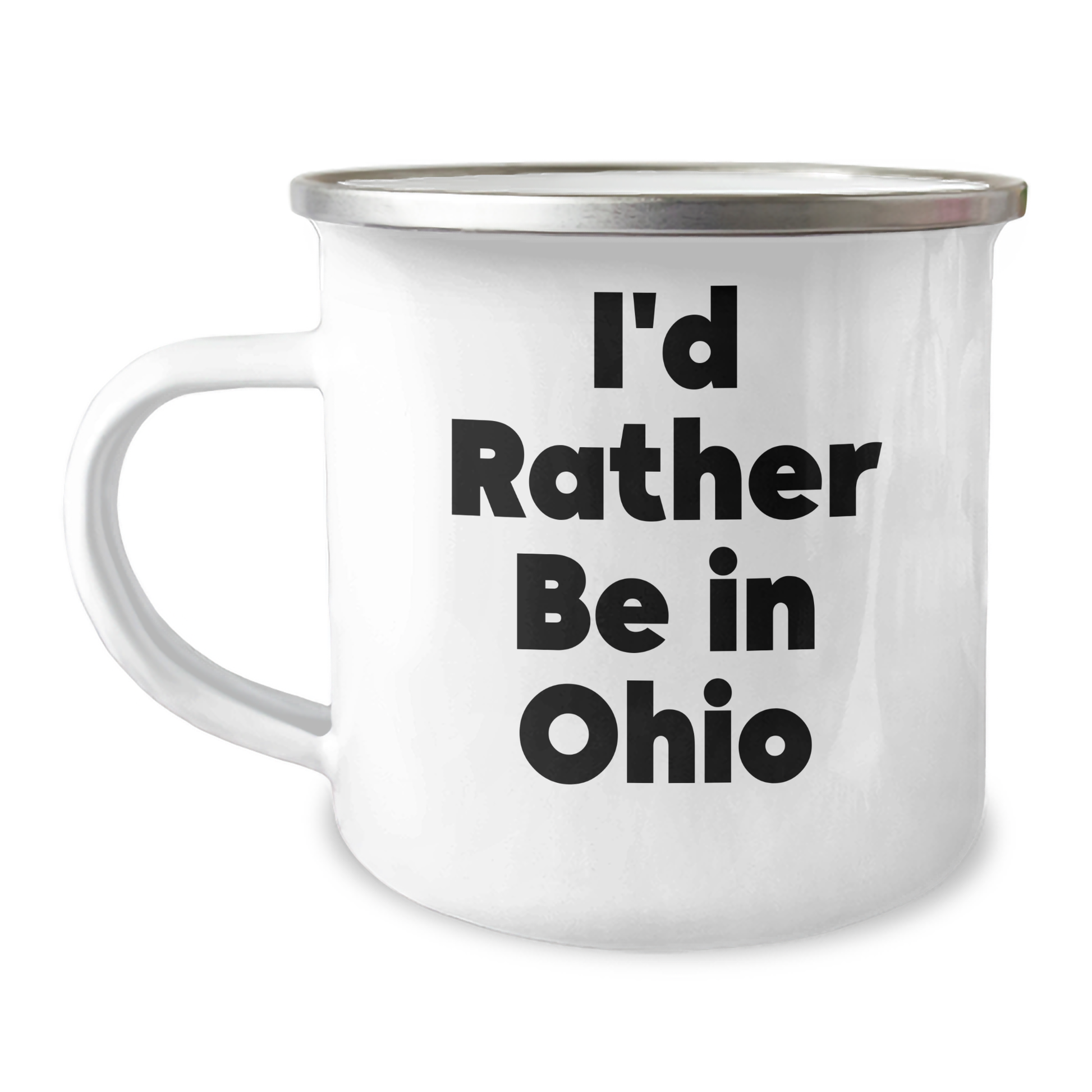 Funny Ohio Gifts for Men, I'd Rather Be In Ohio Camping Mug, Unique Graduation Gifts from Friends, Family or Coworkers - Image 1