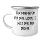 Tax Preparer Humor Gifts from Men to World's Best Dad By Night - 12 oz Stainless Steel Camping Mug for Father's Day - Image 1