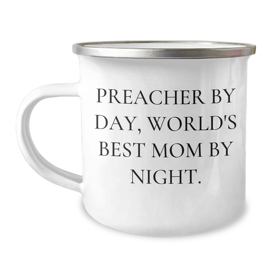 Preacher Gifts, Funny Quote, Camping Mug, Graduation Unique Gifts from Mom to Preacher - Image 1