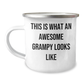 Funny Grampy Gifts from Men to Grampy, 'This Is What An Awesome Grampy Looks Like' Funny Camping Mug for Grampy's Graduation, Unique Gifts for Grampy - Image 1