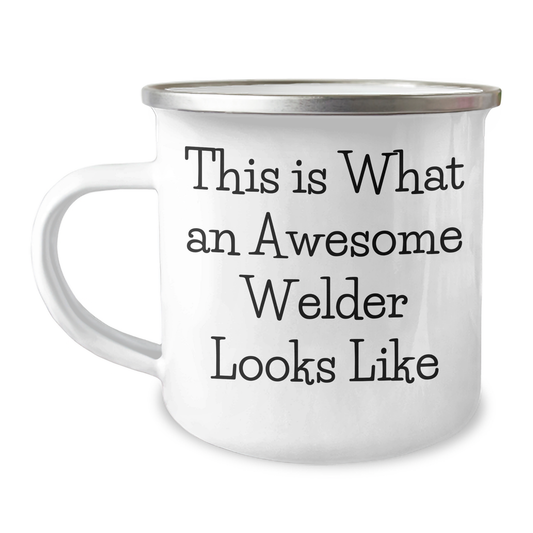 Welder Gifts for Men, Funny Quote, Father's Day Unique Gifts, Camping Mug from Family - Image 1