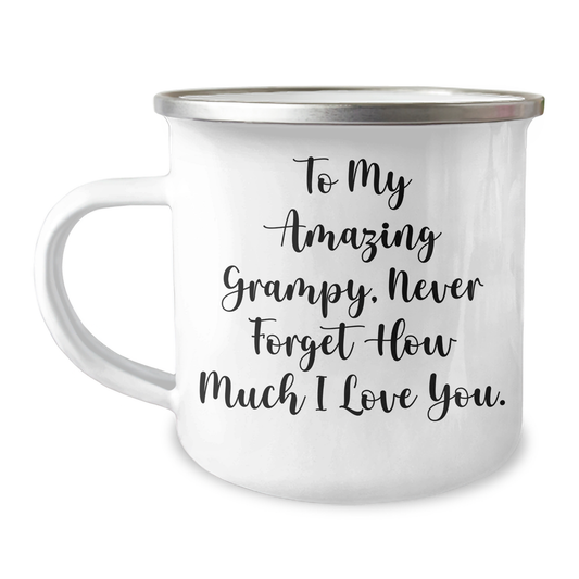 Grampy Gifts: Inspirational Camping Mug, Funny Quote for Amazing Grampy from Family, Perfect Mother's Day Unique Gifts for Men - Image 1