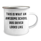 Funny School Bus Driver Gifts from Family - This Is What An Awesome School Bus Driver Looks Like Camping Mug for Mother's Day - Image 2