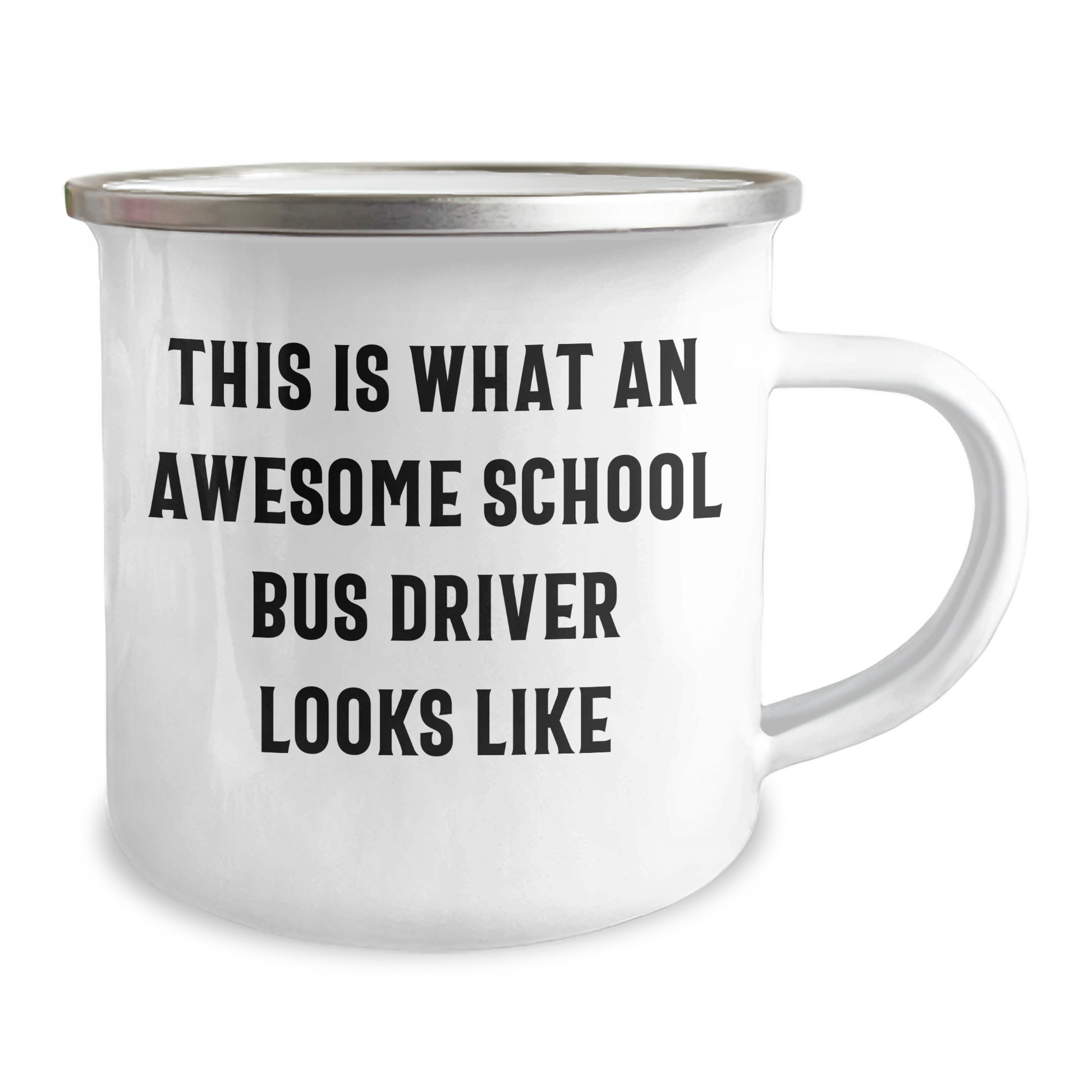 Funny School Bus Driver Gifts from Family - This Is What An Awesome School Bus Driver Looks Like Camping Mug for Mother's Day - Image 2