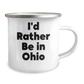 Funny Ohio Gifts for Men, I'd Rather Be In Ohio Camping Mug, Unique Graduation Gifts from Friends, Family or Coworkers - Image 2
