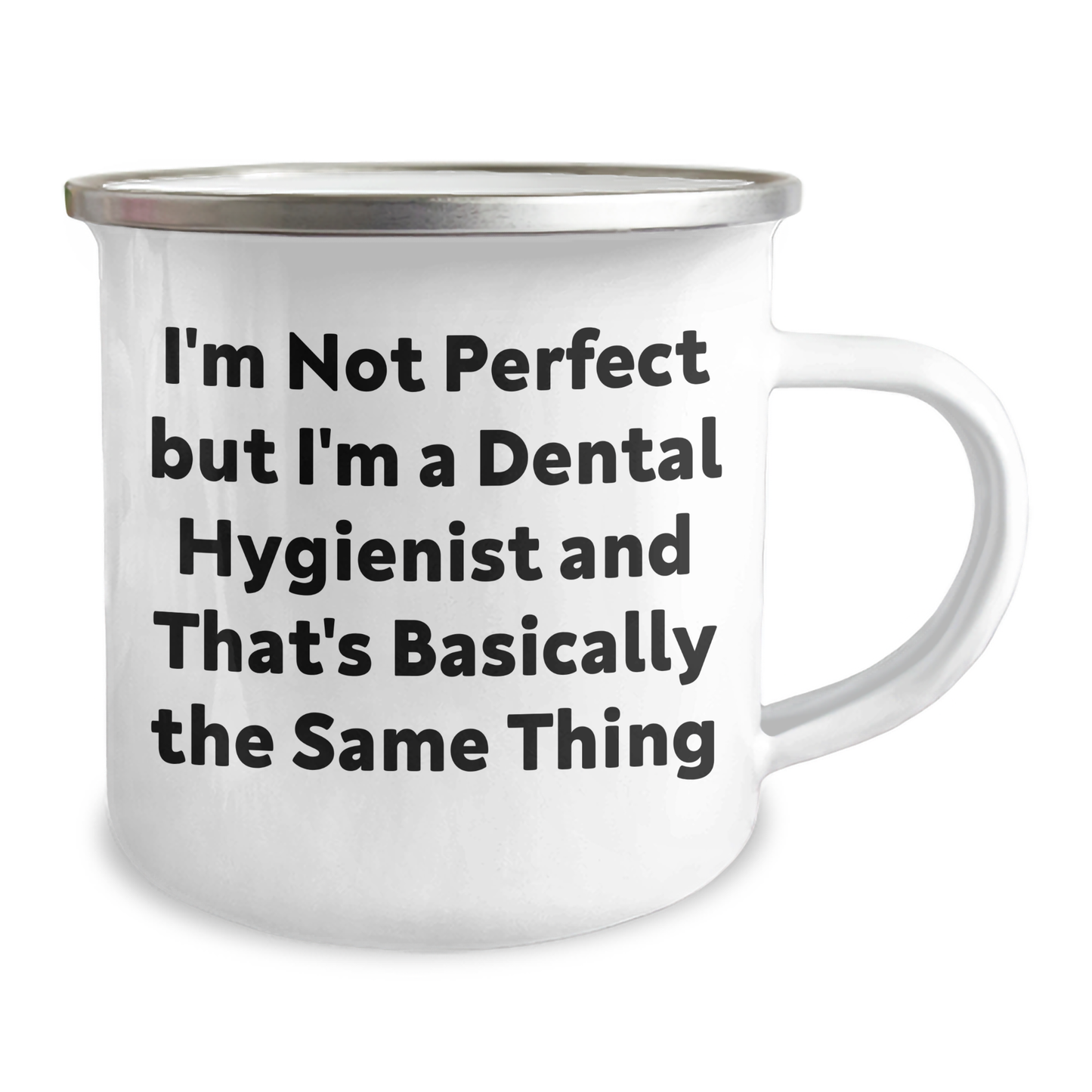 Dental Hygienist Gifts: Funny Quote Camping Mug for Father's Day, Gifts from Men to Dental Hygienist Friends, Gifts for Him, 12 oz Stainless Steel - Image 2